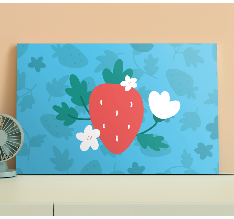 Quadro de vinícola Padrão de flor e - TenStickers