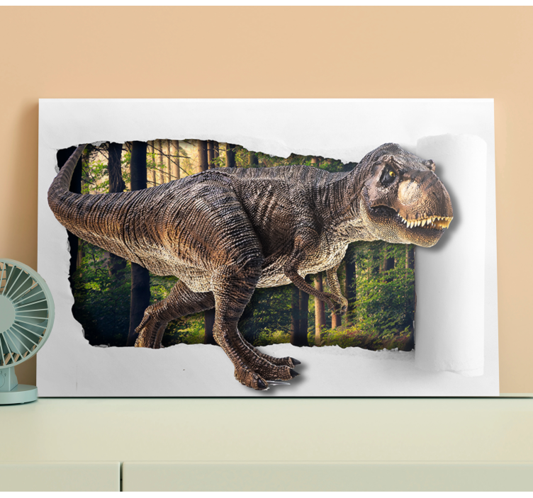 Quadro de dinossauro Dinossauro 3d - TenStickers