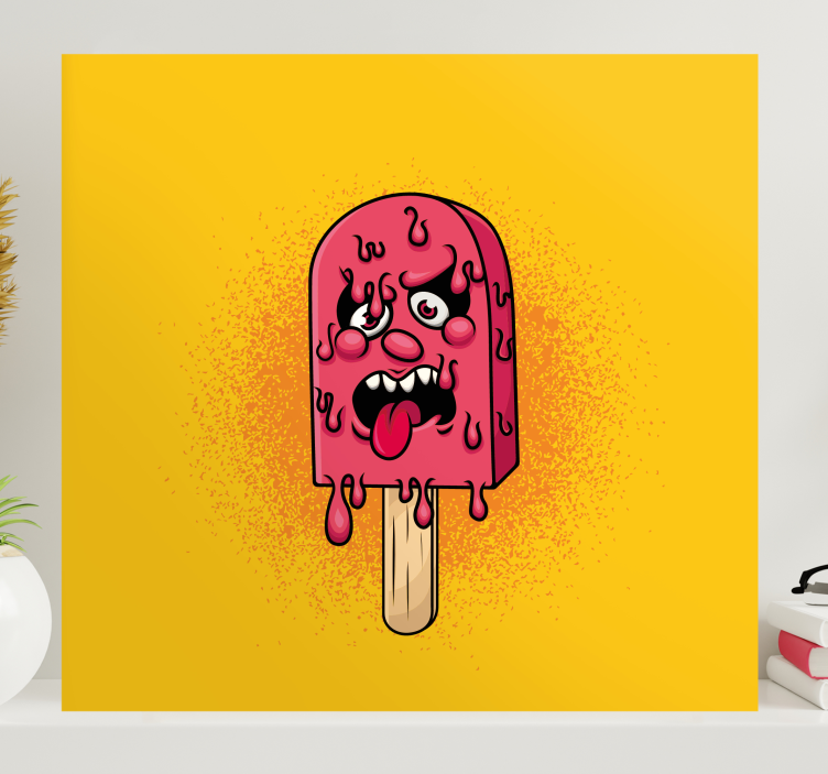 Quadro moderno Desenho de grafite de gota de gelo - TenStickers