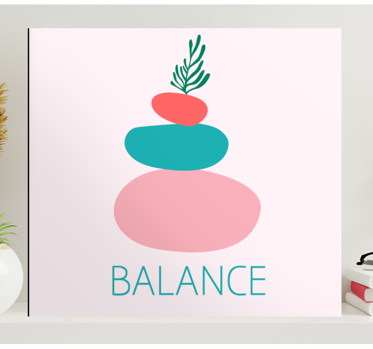 Quadro nórdico Equilíbrio minimalista - TenStickers
