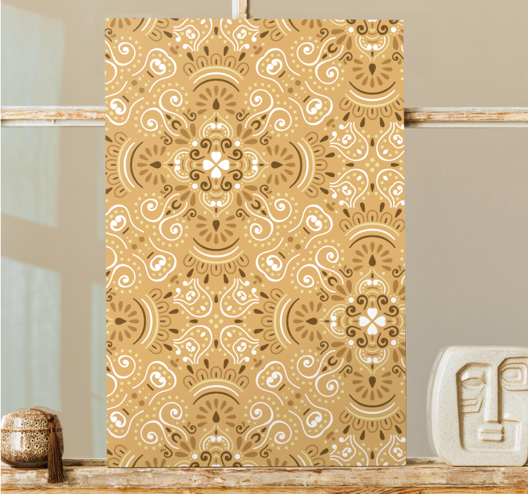 Quadro decorativo ornamental padrão natural intricado - TenStickers