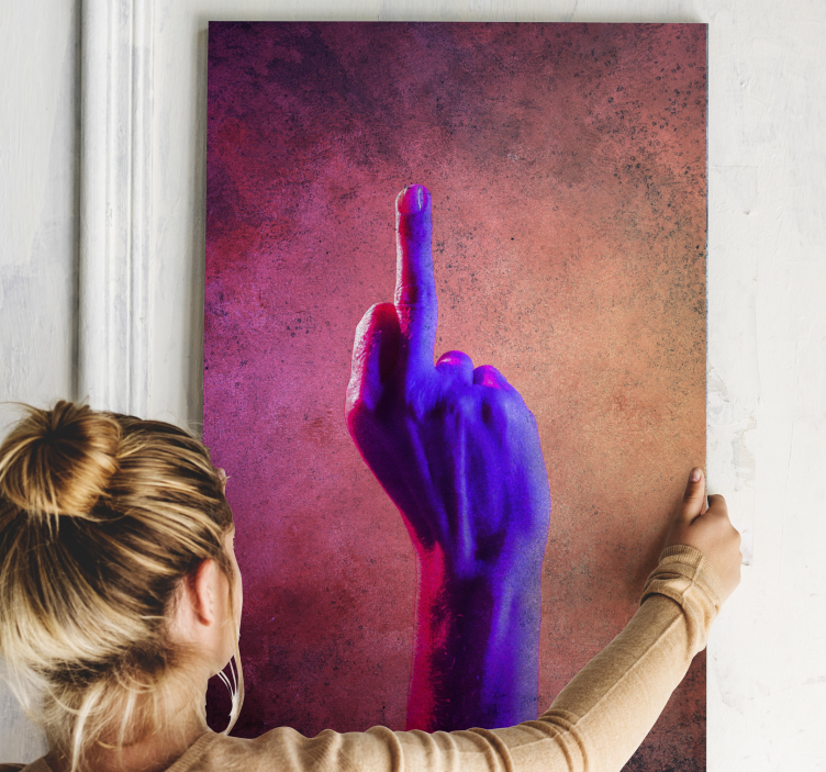 Quadro decorativo rústico gesto vividamente - TenStickers