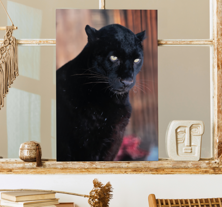 Quadro 3D Perseguição de leopardo - TenStickers