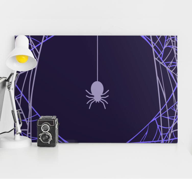 Quadro frase foco na teia de aranha - TenStickers