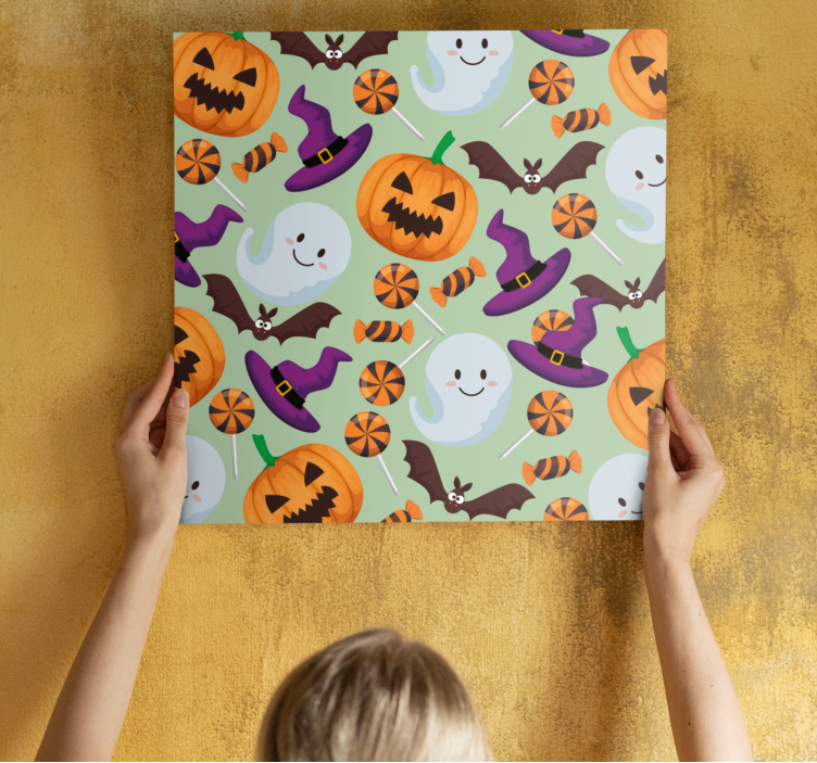 Quadro juvenil elementos brincalhões de halloween - TenStickers