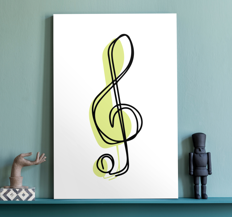 Quadro de música Nota musical minimalista produtofofo - TenStickers
