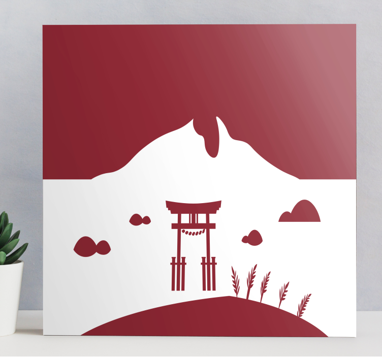 Quadro oriental portão torii japonês - TenStickers