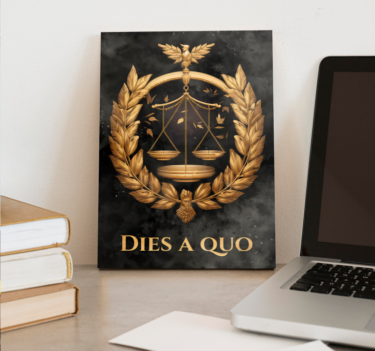 Quadro Decorativo para escritório equilíbrio da Justiça - TenStickers