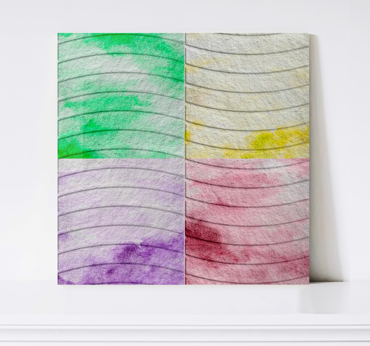 Quadro decorativo para sala azulejos das Ramblas - TenStickers