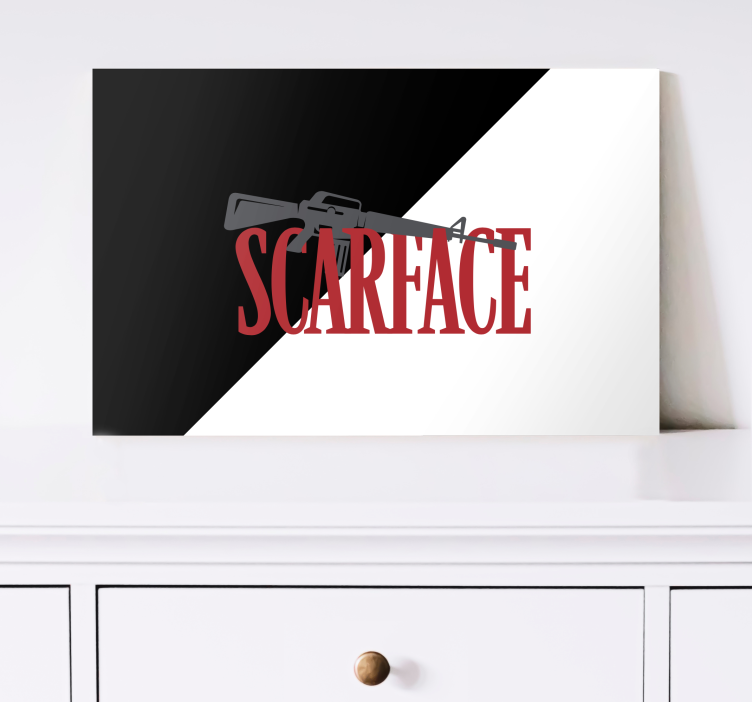 Quadro videogame logo da arma scarface - TenStickers