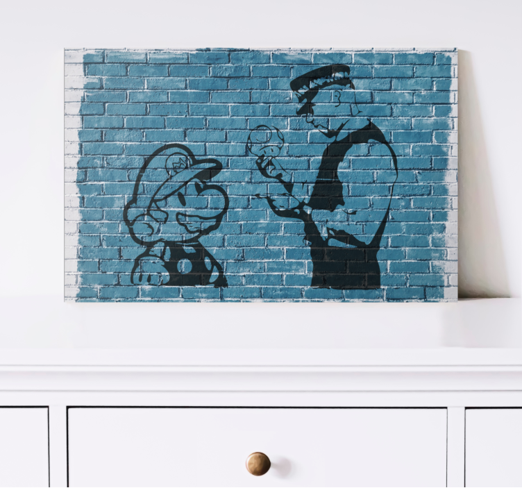 Quadro videogame mario e oficial - TenStickers