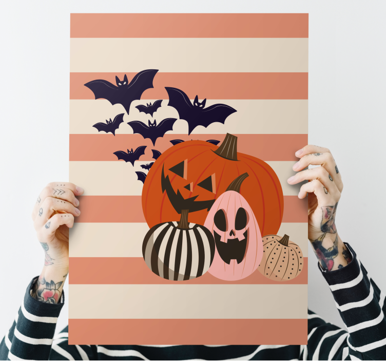 Quadros de desportos coleta de abóboras de halloween - TenStickers