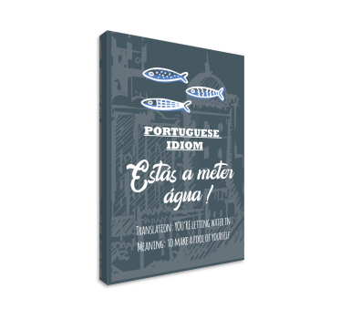Quadro com dito português engraçado - TenStickers