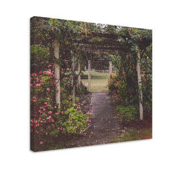 Quadro de paisage Jardim de casa chique - TenStickers