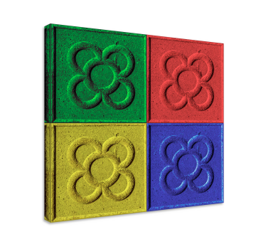 Quadro decorativo para sala azulejos Pop Art - TenStickers