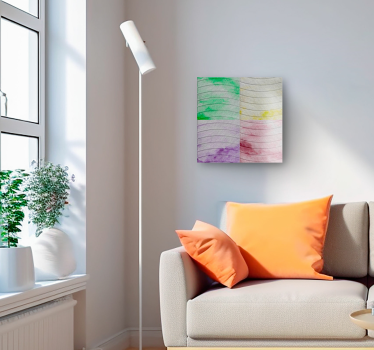 Quadro decorativo para sala azulejos das Ramblas - TenStickers