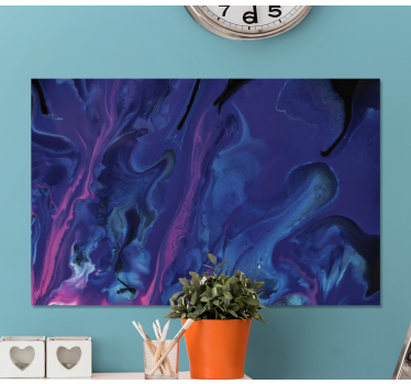 Quadro moderno Gradiente roxo e azul - TenStickers