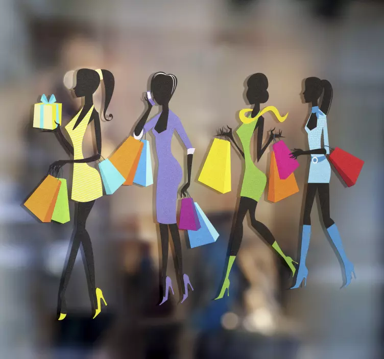 Vinil montras vinis decorativos compras meninas - TenStickers