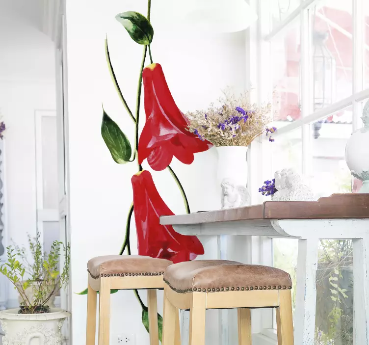 Autocolantes de flores e plantas flor chilena - TenStickers