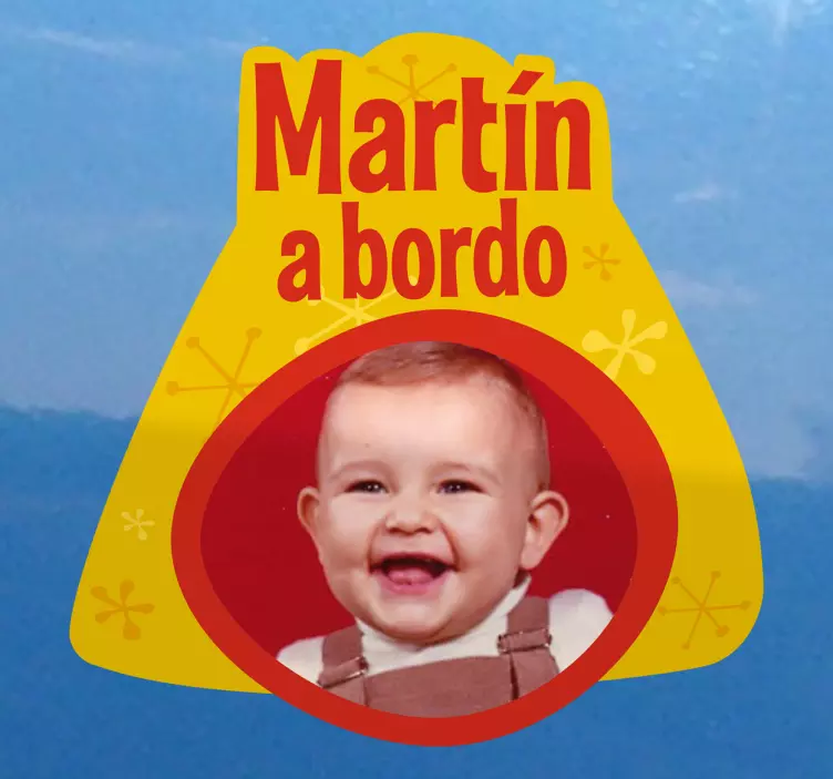 Adesivo personalizado bebé a bordo - TenStickers