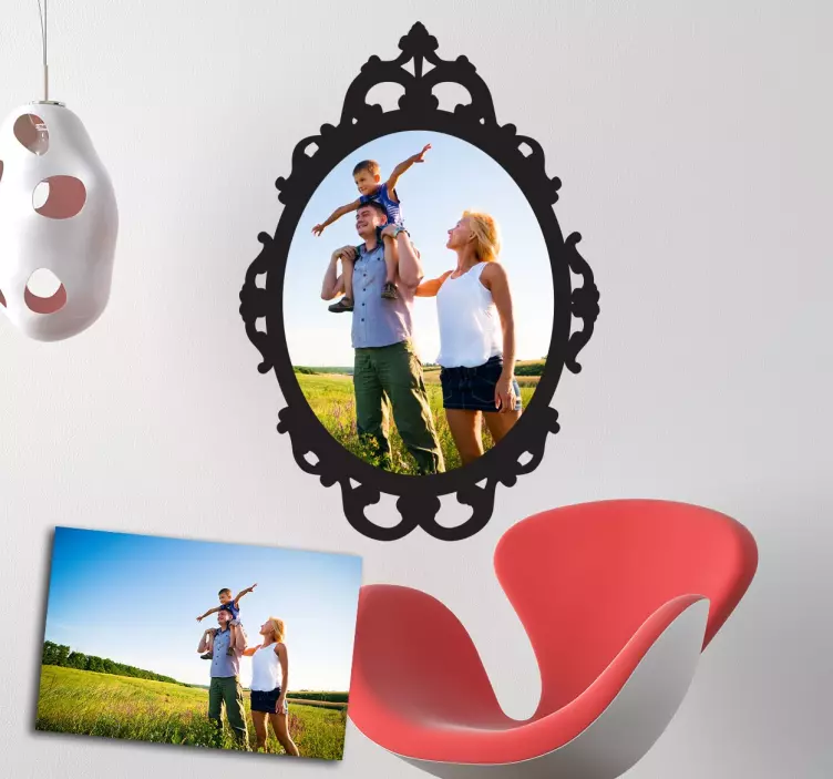 Vinil personalizado com moldura de foto - TenStickers