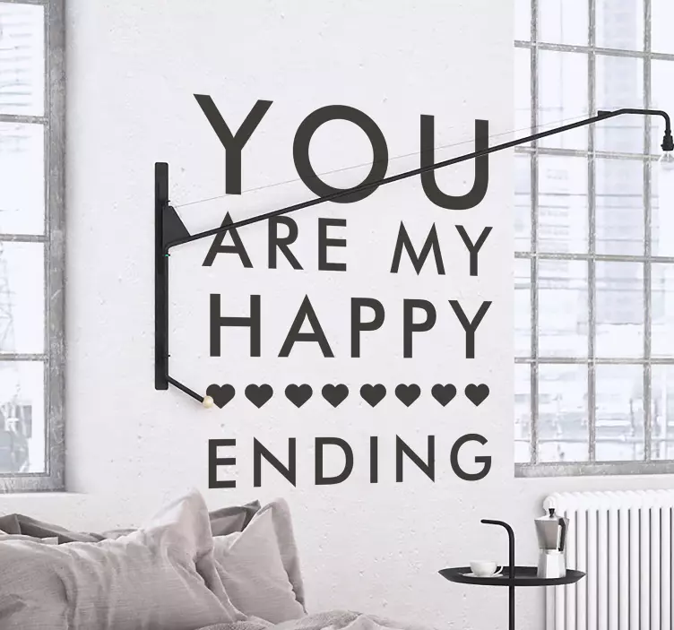Vinil decorativo my happy ending - TenStickers
