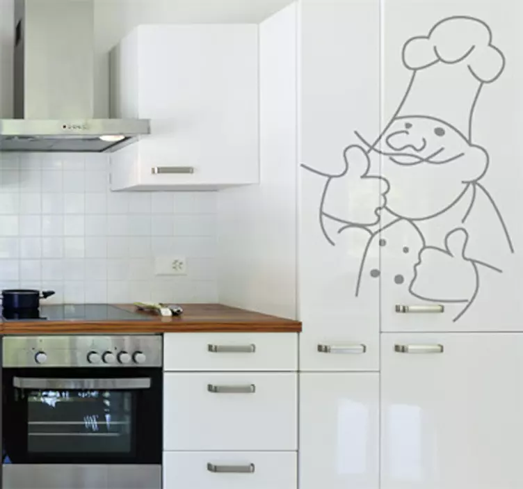 Vinil decorativo chefe de cozinha - TenStickers