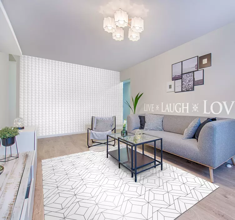 Autocolante de parede Live Laugh Love - TenStickers