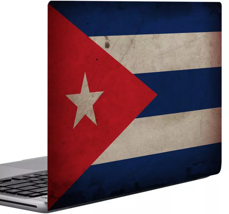 Adesivo para laptop emblema nacional cubano - TenStickers