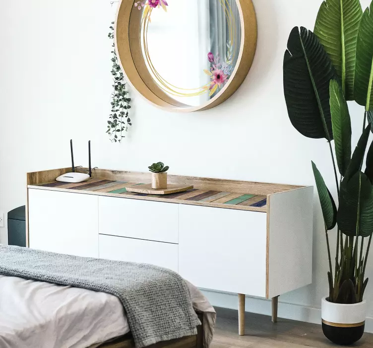 Autocolante para móveis mardeira estival - TenStickers