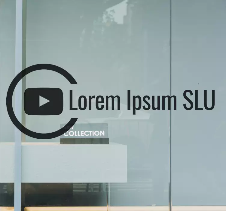 Adesivo para montras emblema de marca de canal - TenStickers