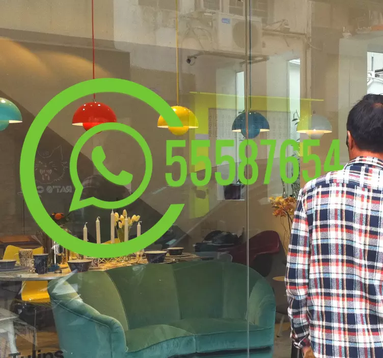 Vinil para negocios whatsapp - TenStickers