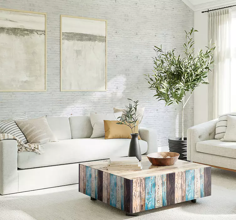 Autocolantes para móveis Madeira pintada - TenStickers