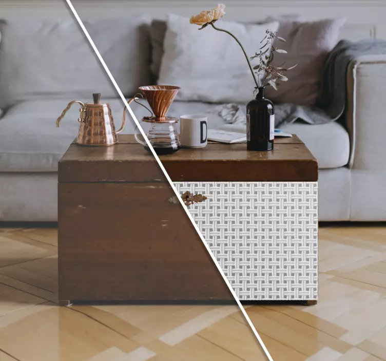 Autocolante para móveis padrão de textura tecida - TenStickers