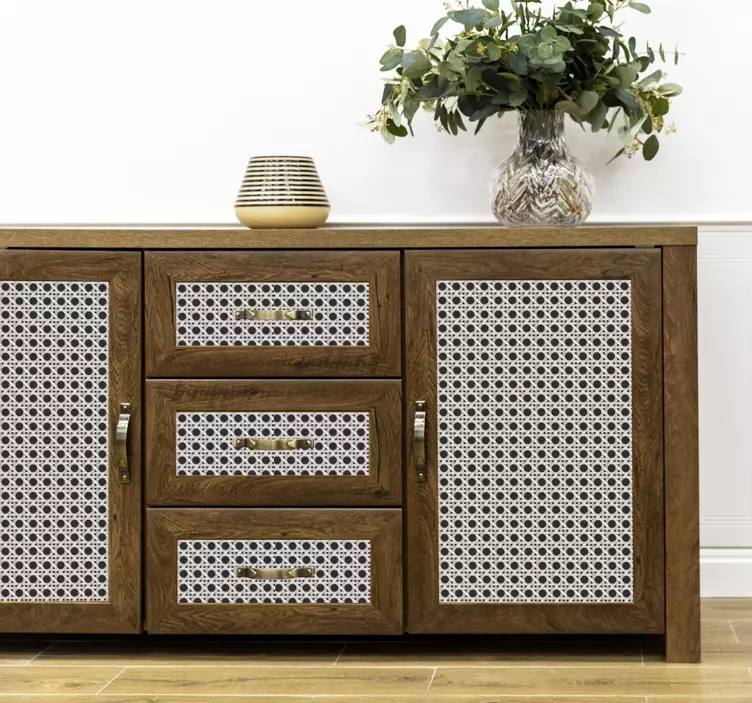 Autocolante para móveis padrão de folha contemporâneo - TenStickers