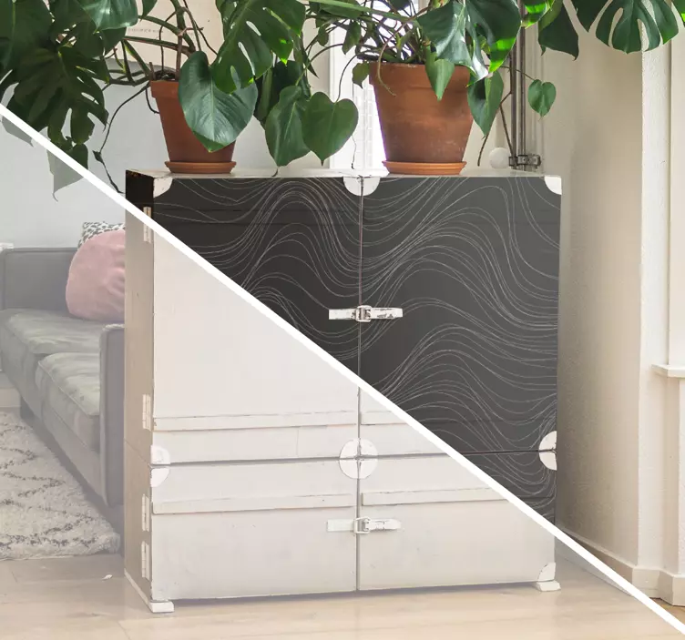 Autocolantes para móveis Ondas texturas - TenStickers