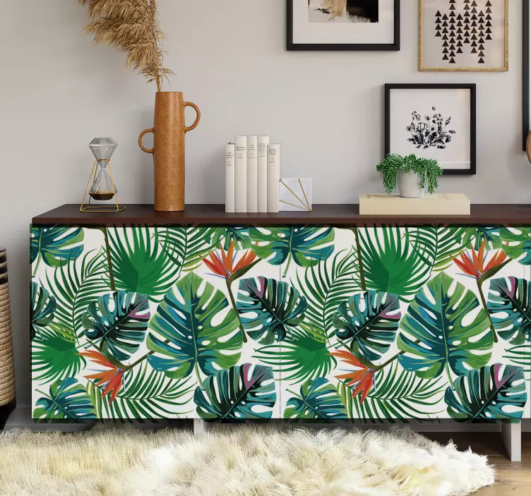 Motivos tropicais vinil autocolante decorativo de móveis - TenStickers