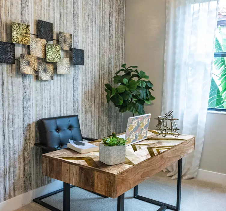 Adesivo para laptop padrões de folhas botânicas - TenStickers