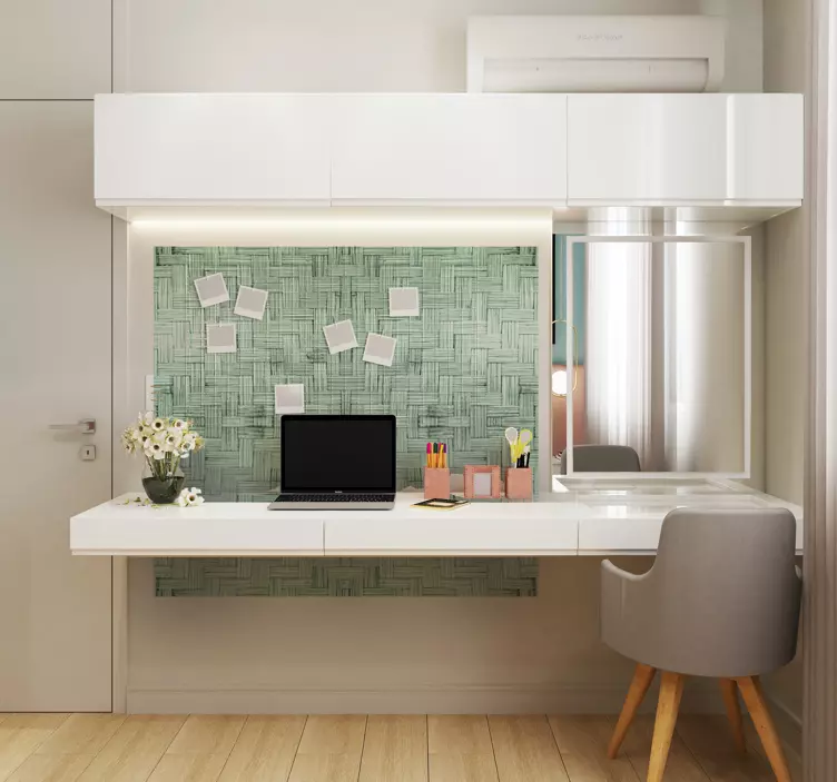 Adesivo para escritório superfície texturizada tecida - TenStickers