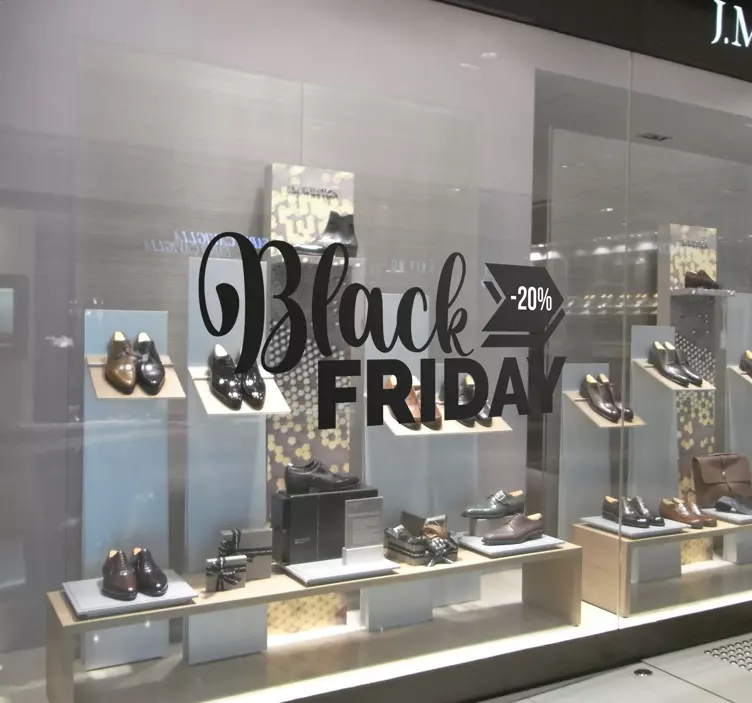 Autocolante para black friday Sexta feira negra personalizada - TenStickers