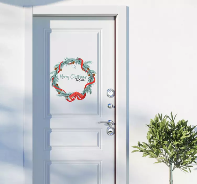 Autocolante decorativo de Natal Guirlanda de natal - TenStickers