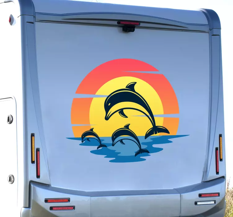 Autocolante Golfinhos para motorhome - TenStickers