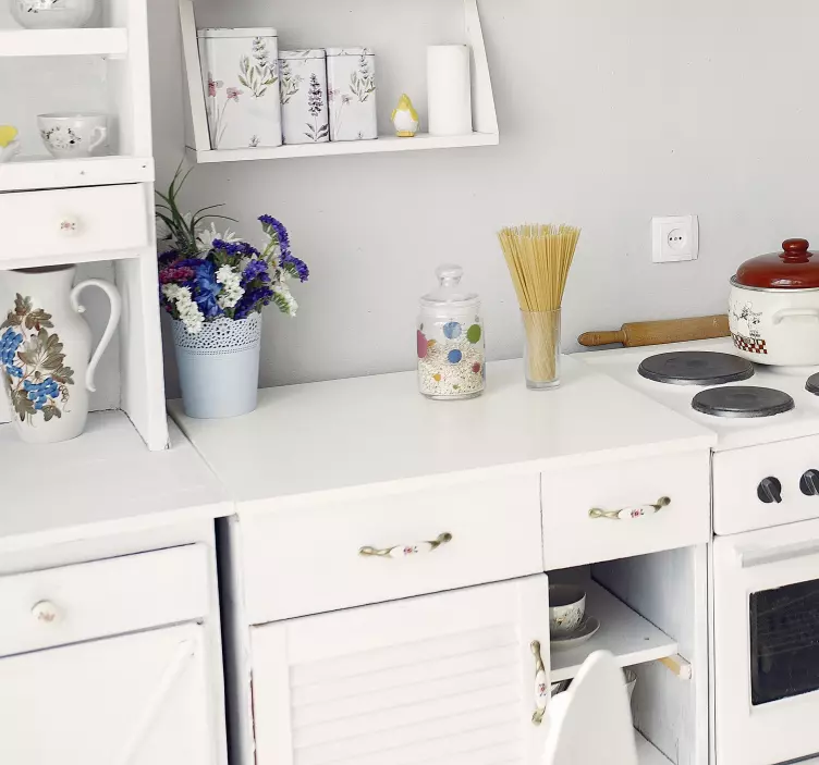 Autocolante para móveis cor branca - TenStickers