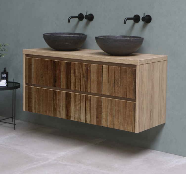 Autocolante para móveis listões de madeira - TenStickers