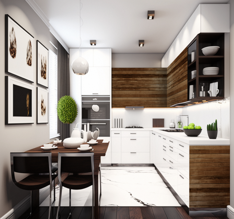 Autocolante para móveis listões de madeira - TenStickers