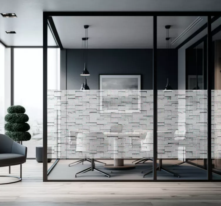 Adesivo decorativo para vidros textura Translúcida - TenStickers