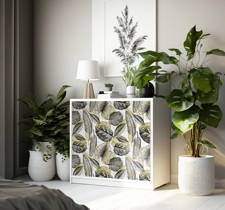 Autocolante para móveis plantas tropicais elegantes - TenStickers