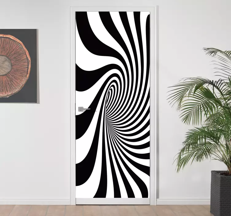 Autocolantes para portas Buraco negro - TenStickers