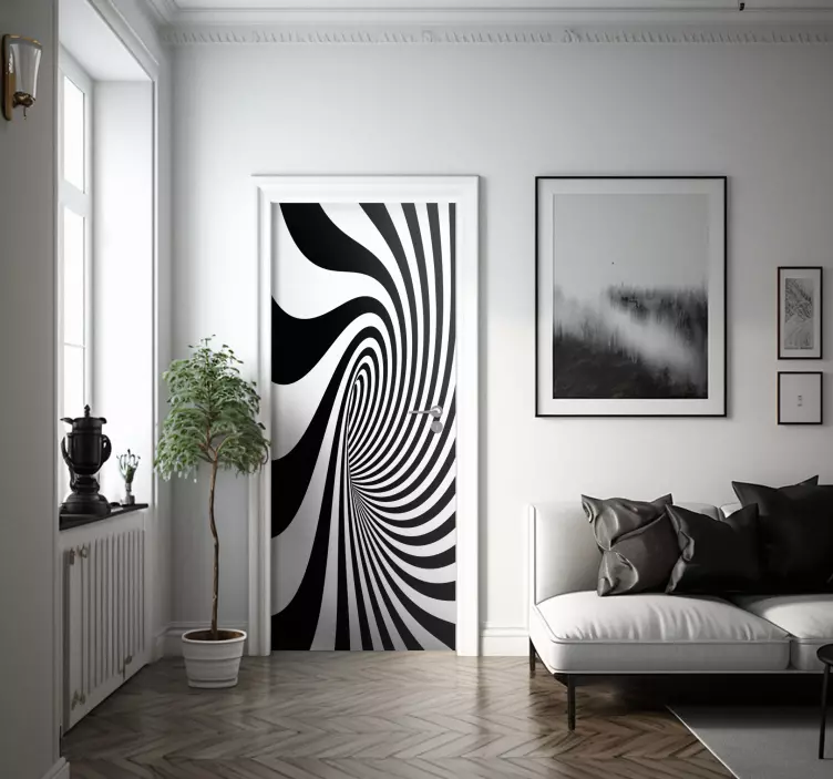 Autocolantes para portas Buraco negro - TenStickers