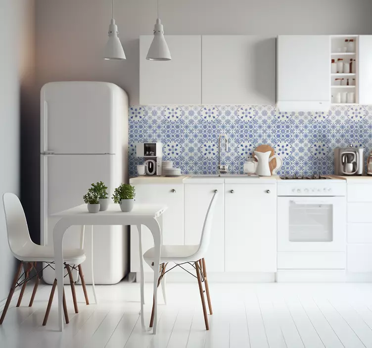 Autocolantes azulejos decorativos Delft - TenStickers